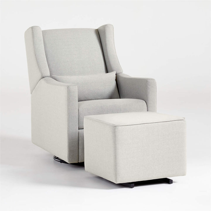 Babyletto Kiwi Grey Power Recliner in Eco-Performance Fabric