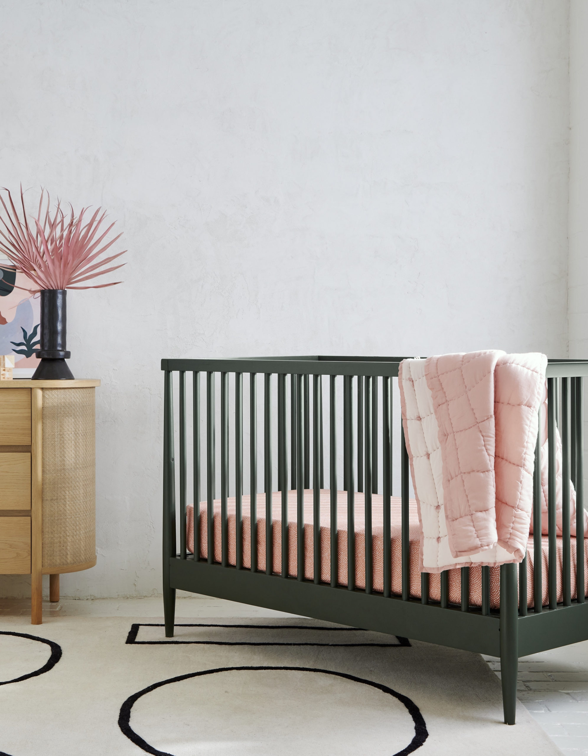 Hampshire olive green on sale crib