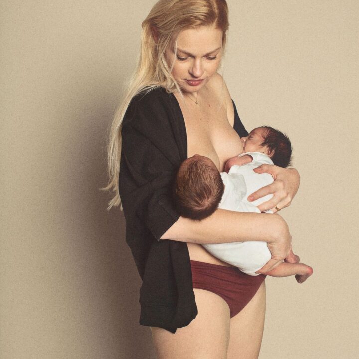 Twins breastfeeding