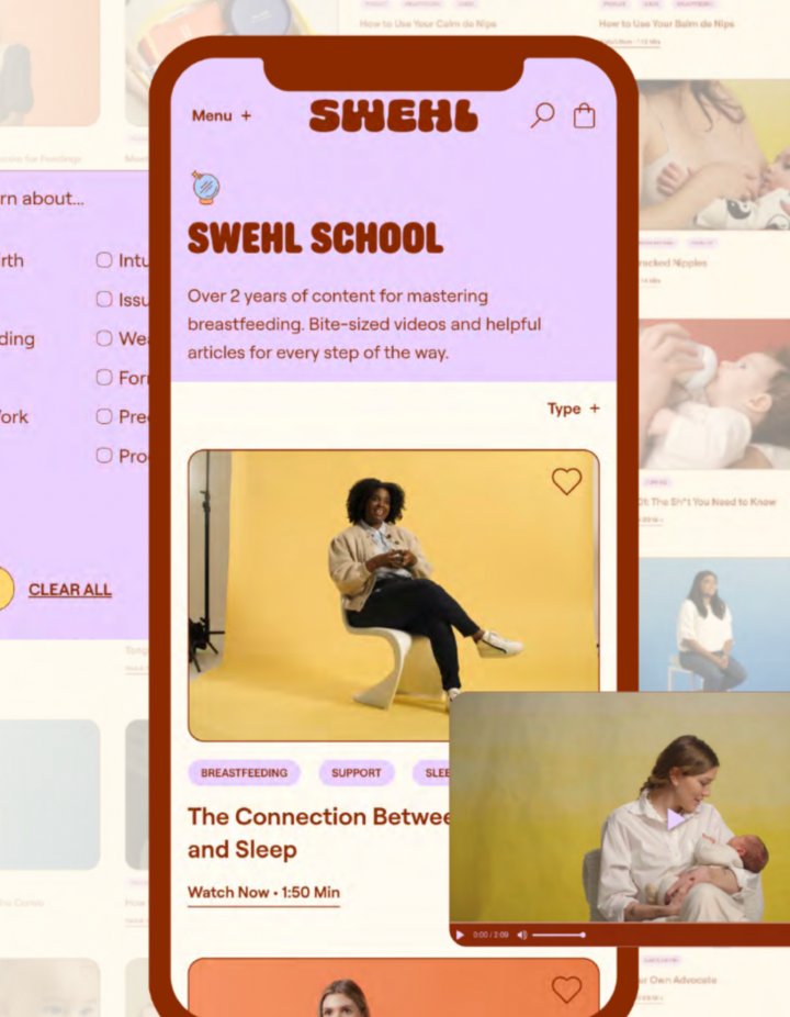 Screenshot image of the swehl school app